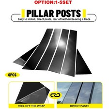 Black Pillar Posts Door Window Trim Cover For Chevrolet Captiva 2009-2018 6-60x