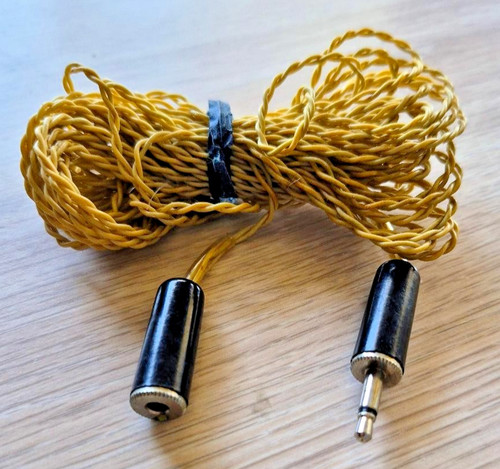 1/8" 3.5mm Male To Female - 24 Foot - Twisted Pair - Audio Cable