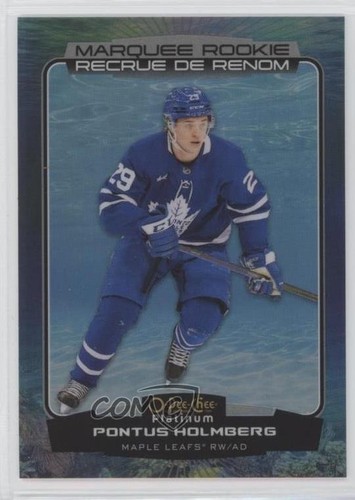 2022 O-Pee-Chee Platinum Marquee Rookies Aquamarine Pontus Holmberg Rookie RC