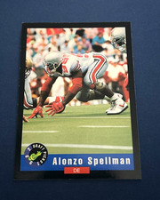 1992 Classic Draft Picks Football Alonzo Spellman Rookie Card #18 NM. rookie card picture