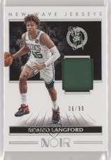 2019-20 Panini Noir New Wave Jerseys 6/99 Romeo Langford #NW-RLF 1q84