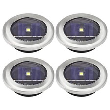 4 x LED Solar Ground Lights Floor Decking Patio Outdoor Garden Lawn Path Lamp