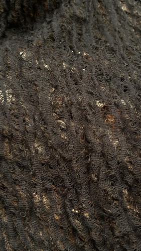 Black Linen Textured Fabric By 2 Meters, Sheer Sewing Fabric - Picture 14 of 17