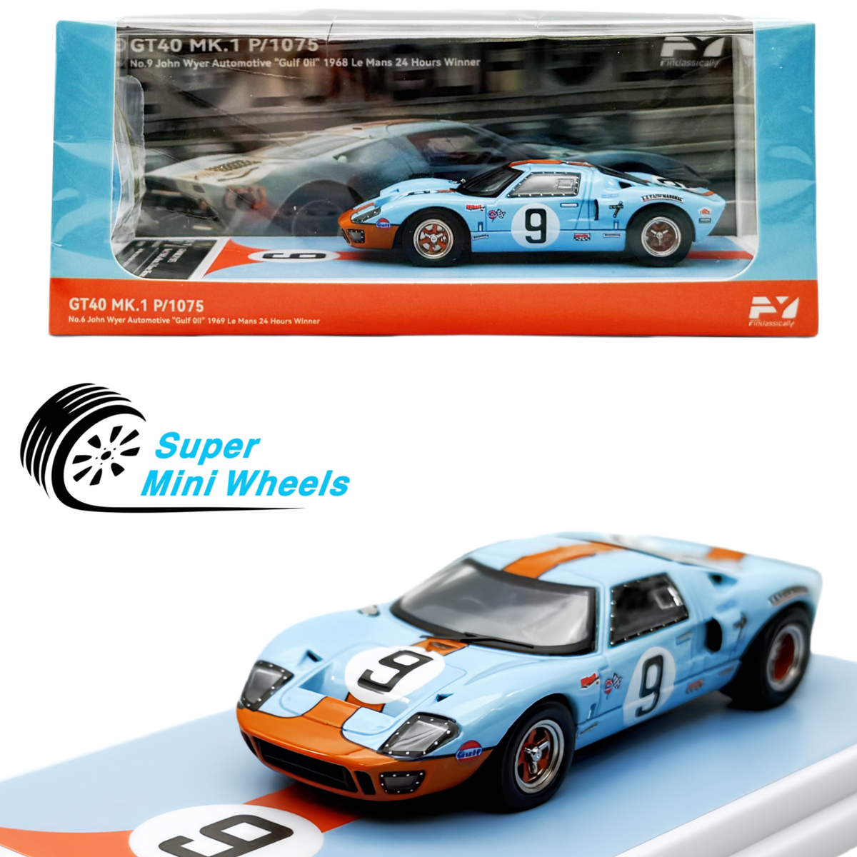Findclassically 1:64 1968 Ford GT40 MK1 #6 Le Mans 24H