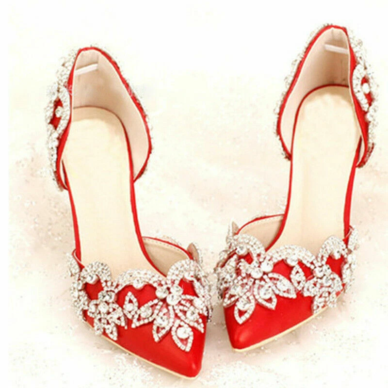 DIY Rhinestone Applique Beaded Sew Iron on Crystal Trim Chain Bridal Shoes Decor - Image 4 of 4