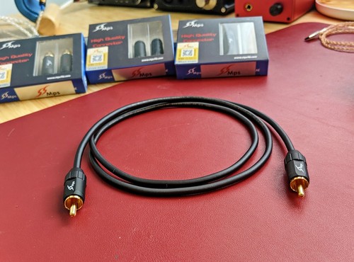 MPS E-310 X-7 X-9 UP OCC copper + silver plated signal cable RCA 24k gold plated - Picture 25 of 29