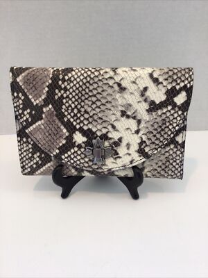 Patricia Nash Python Colli Leather Wallet/Clutch RFID Protected
