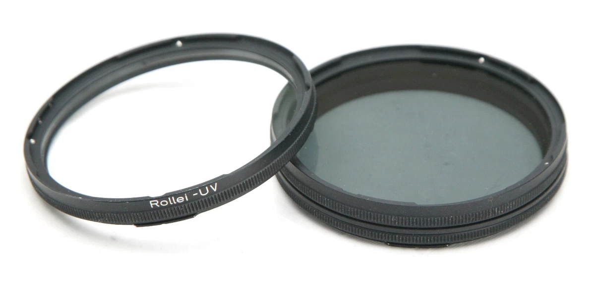 Rolleiflex Bay 1 – Set De Filtres UV, Jaune, Vert Avec Étui