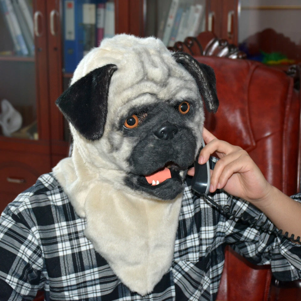 Can Move Boca Compartir Pei Perro Mascota Disfraz Fursuit Juegos con disfraces Animal Caliente Realista Foto 4 de 4