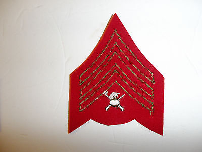 b2049s USMC Chevron 1894-1920's WW1 Gunnery Sergeant Rank b2049s USMC Chevron 1894-1920's WW1 Gunnery Sergeant Rank