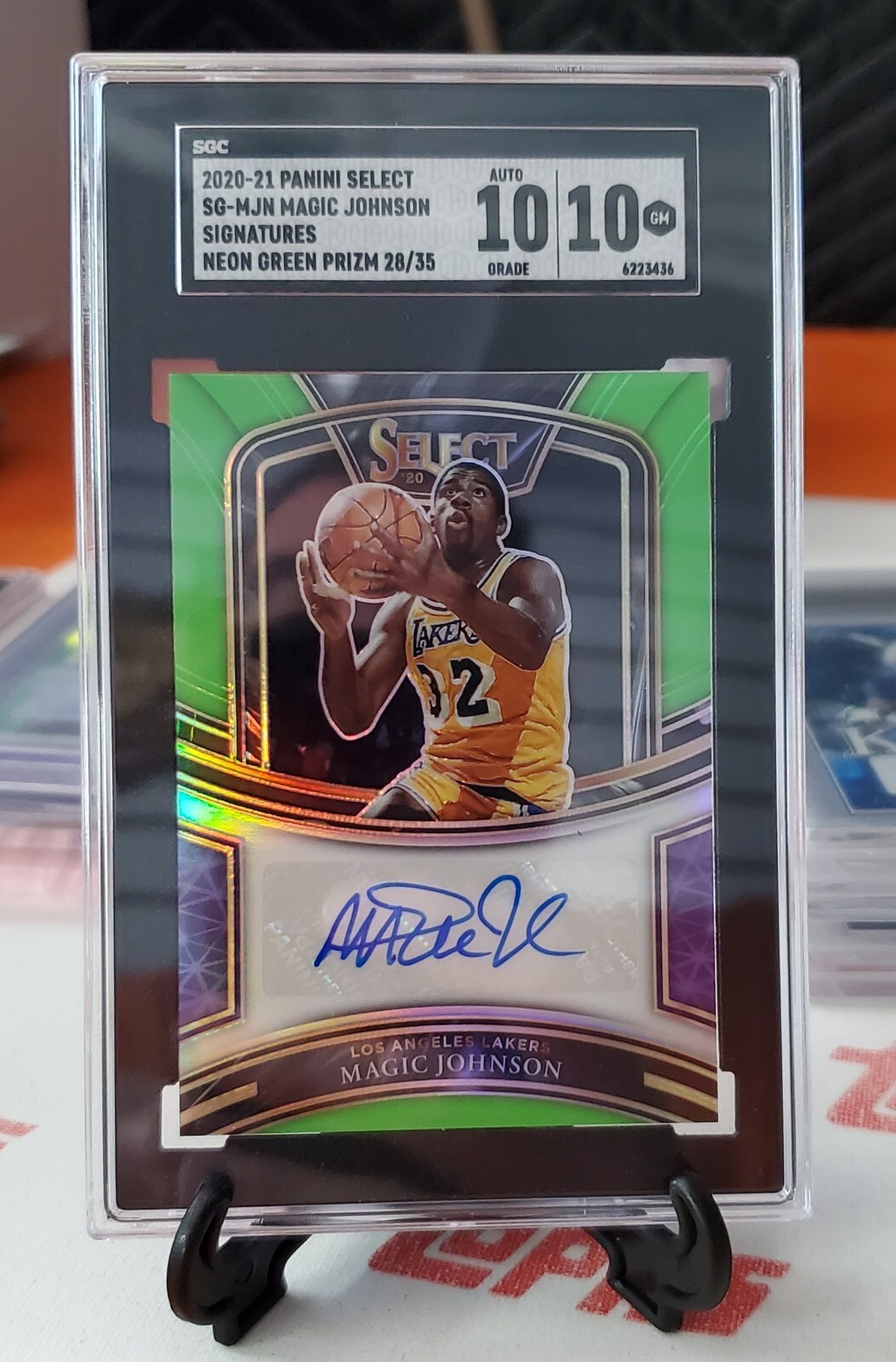 Panini Magic Johnson auto /35