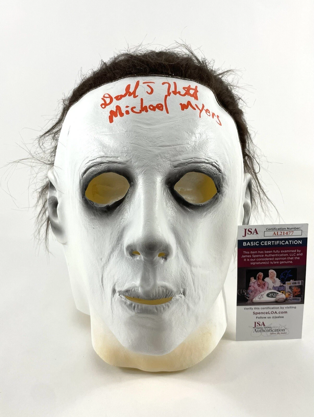 Halloween Resurrection Michael Myers Donald Hewitt Signed Prop Replica Mask JSA