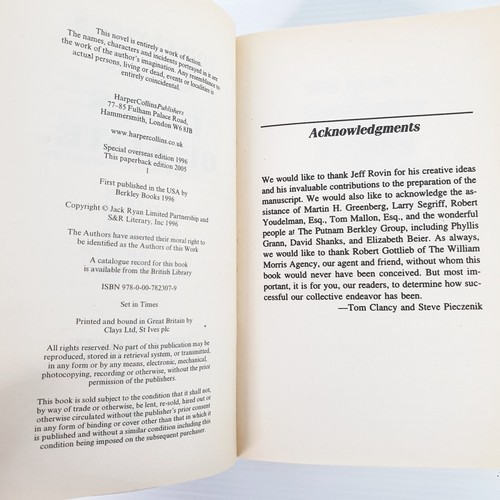 Tom Clancy Novels Choose Your Title Buy 2 Get 1 Free 1 Postage Techno Thriller - Bild 40 von 73