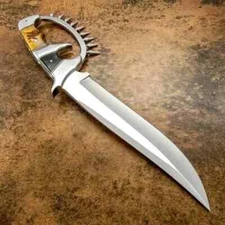 Custom Handmade Tool Steel D-Guard Bowie Knife Hunting Survival Knife