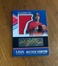 Matthew Thompson 2018 USA Baseball Silhouettes Gold Ink Auto #94 White Sox /39