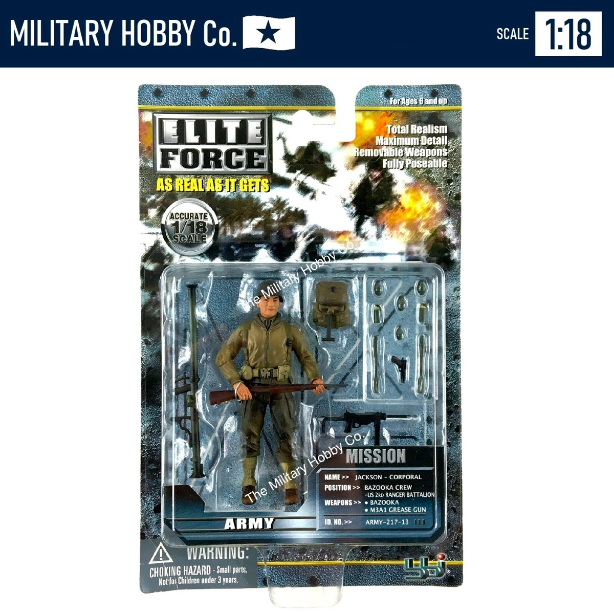 Elite Force Military & Adventure Action Figures 1:18 2004 Year