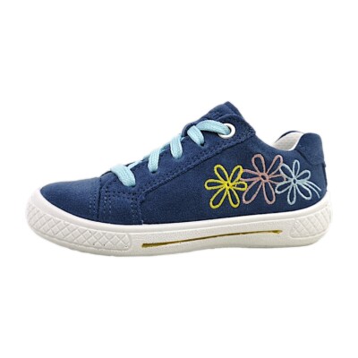 Superfit Tensy Kinderschuhe Mädchen Halbschuhe Schnürer Blau Freizeit