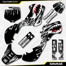 Gray Camo Savage Racing Graphics Kit fits 01-21 Suzuki RM65 RM 65 Decal