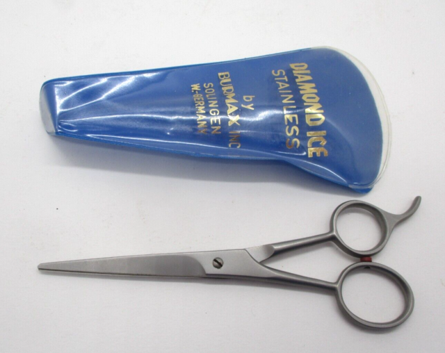 5" "Lefty" Stainless Steel Cutting Scissors Barber Shears - Burmax Diamond ICE
