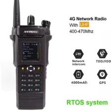ANYSECU HD6500 Real-ptt 4G Network Radio RTOS System UHF Analog Walkie Talkie