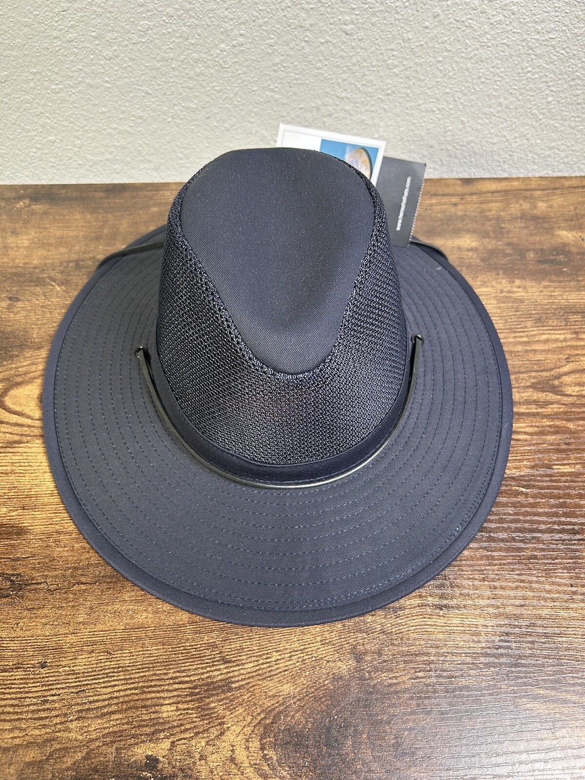 Aussie Breezer Small 5321-84 Cotton Mesh Hat Made In Usa  Navy