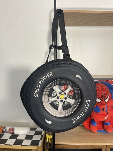 Creative 3D Tire backpack kids Cartoon Backpack Cute Wheel Kids bag school gift