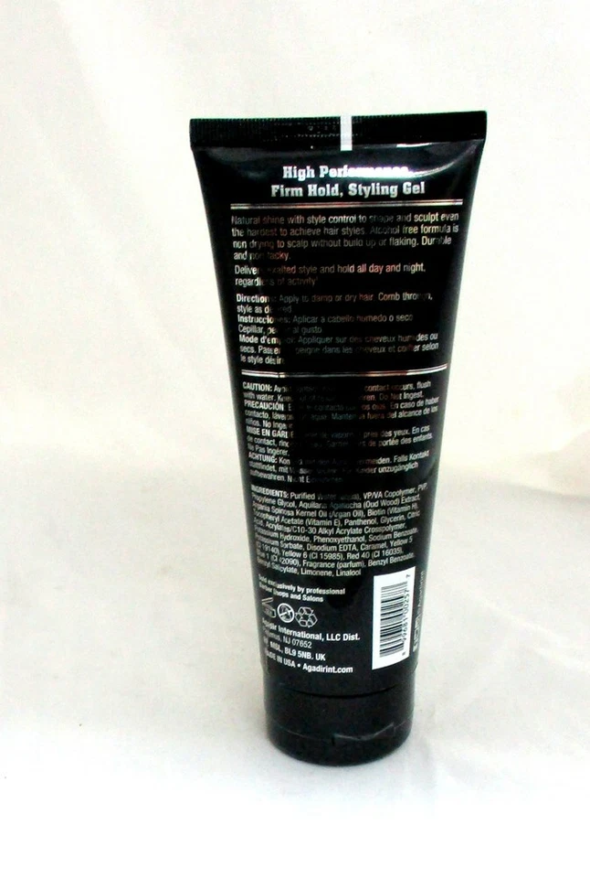 Agadir Men Firm Hold Gel Alcohol Free 6.7 oz - Image 3 of 4
