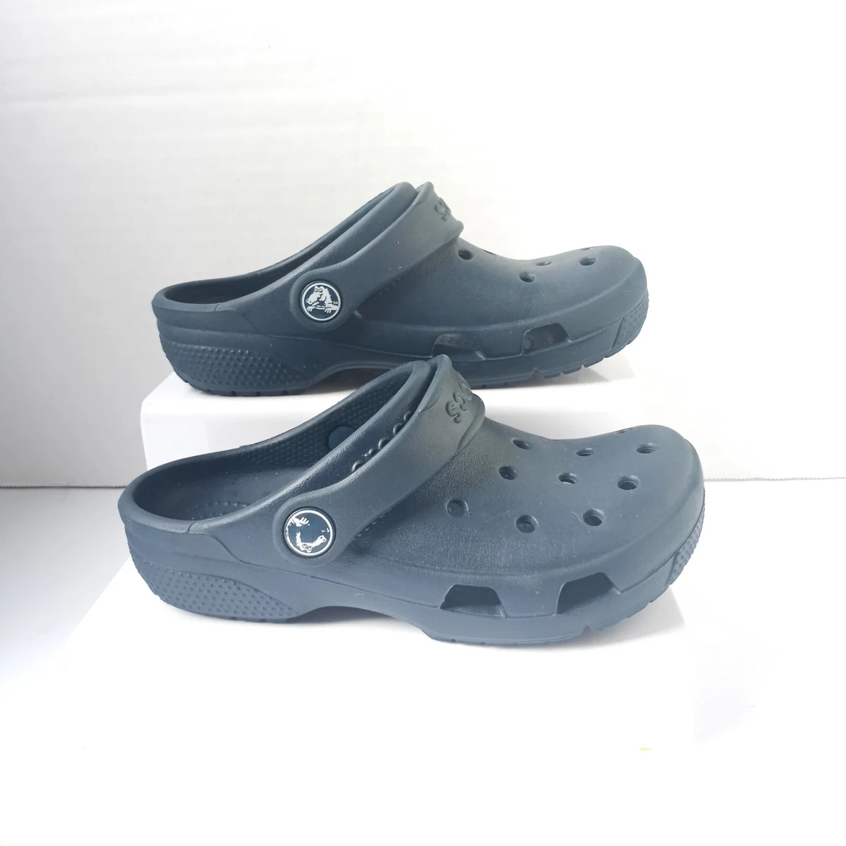 CROCS Kids Navy Blue Baya Slip Resistant Clogs Boys C 12 Girls C 13