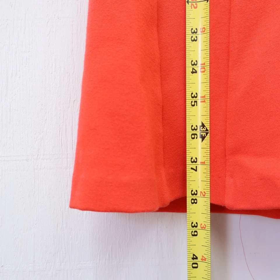 Catherine Malandrino 珊瑚褶 A 字型修身喇叭针织连衣裙 10 V 领 Midi — 第 3/4 张图片