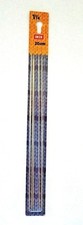 INOX 8" / 20 cm DOUBLE POINT KNITTING NEEDLES - SET OF 5 - SIZE 1 1/4
