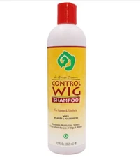 Control Wig Shampoo For Human & Synthetic By African Essence 12 FL OZ