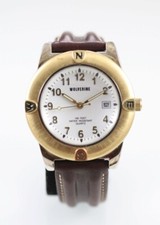 Wolverine Men Watch Silver Gold Stainless Lea...