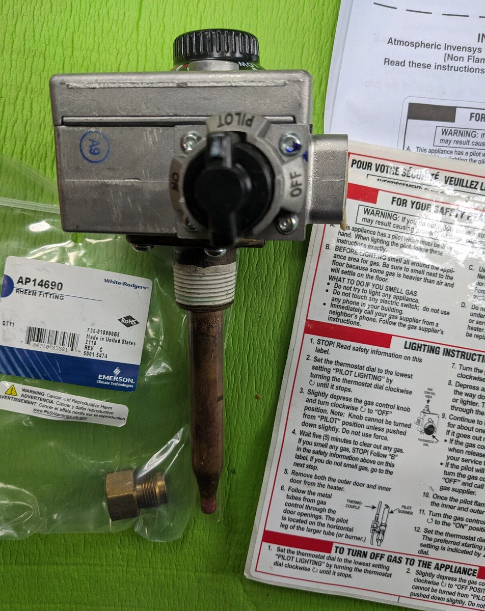 Rheem SP20164 Gas Control Valve (Thermostat) - NG | eBay
