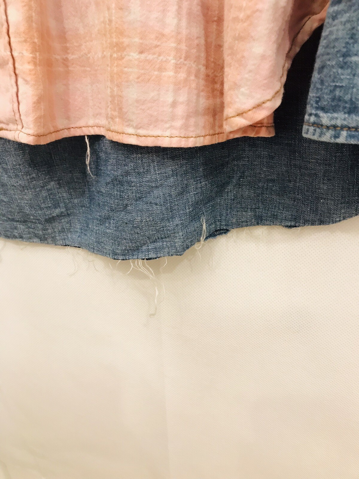 Camicia denim Saint Laurent Fw15 flanella pesca