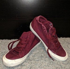 maroon high top vans