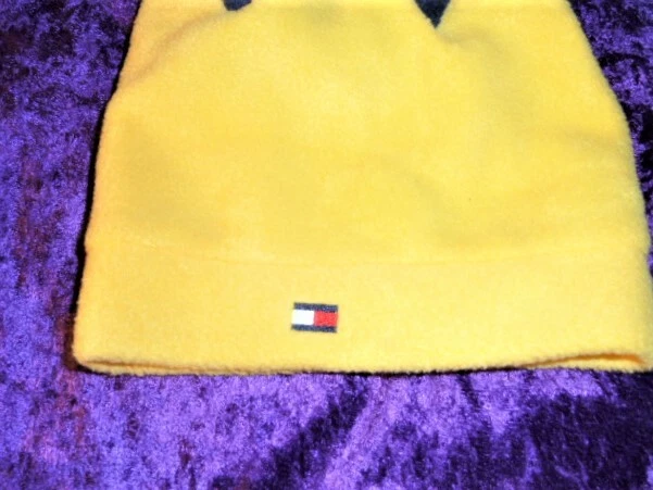 Tommy Hilfiger divertido chapéu bebê tamanho s/p/m logotipo bandeira estrela borla lã infantil 6-12 - Imagem 3 de 4