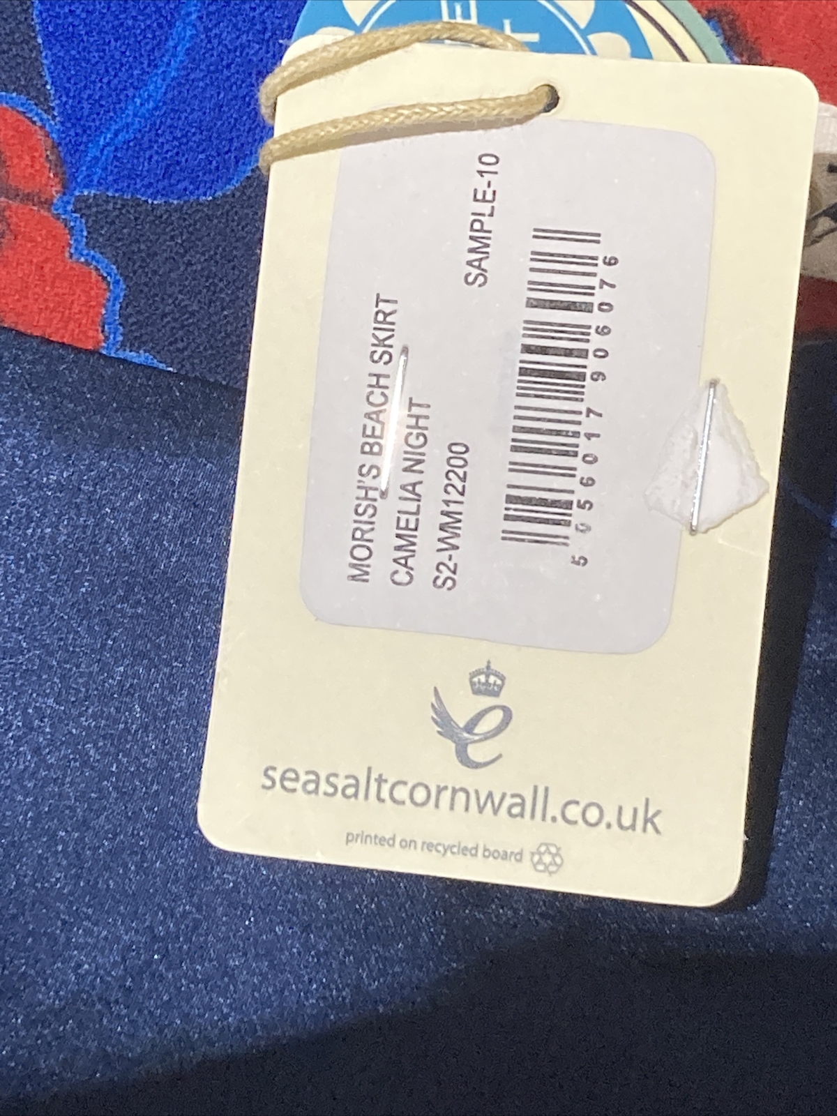 Seasalt  Camelia Night Cotton Crepe "Morish's Beach Skirt", Size 10 UK, BNWT 8