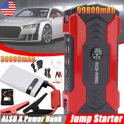 99800mAh Car Jump Starter Booster Jumper Box Power Bank Battery Charger Portable