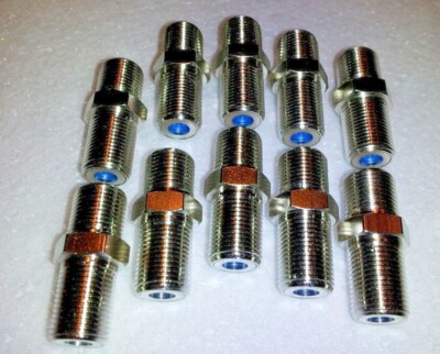 10 Barrel Cable Connector RG6 3GHz F81 Dish Coax HD TV satellite coaxial