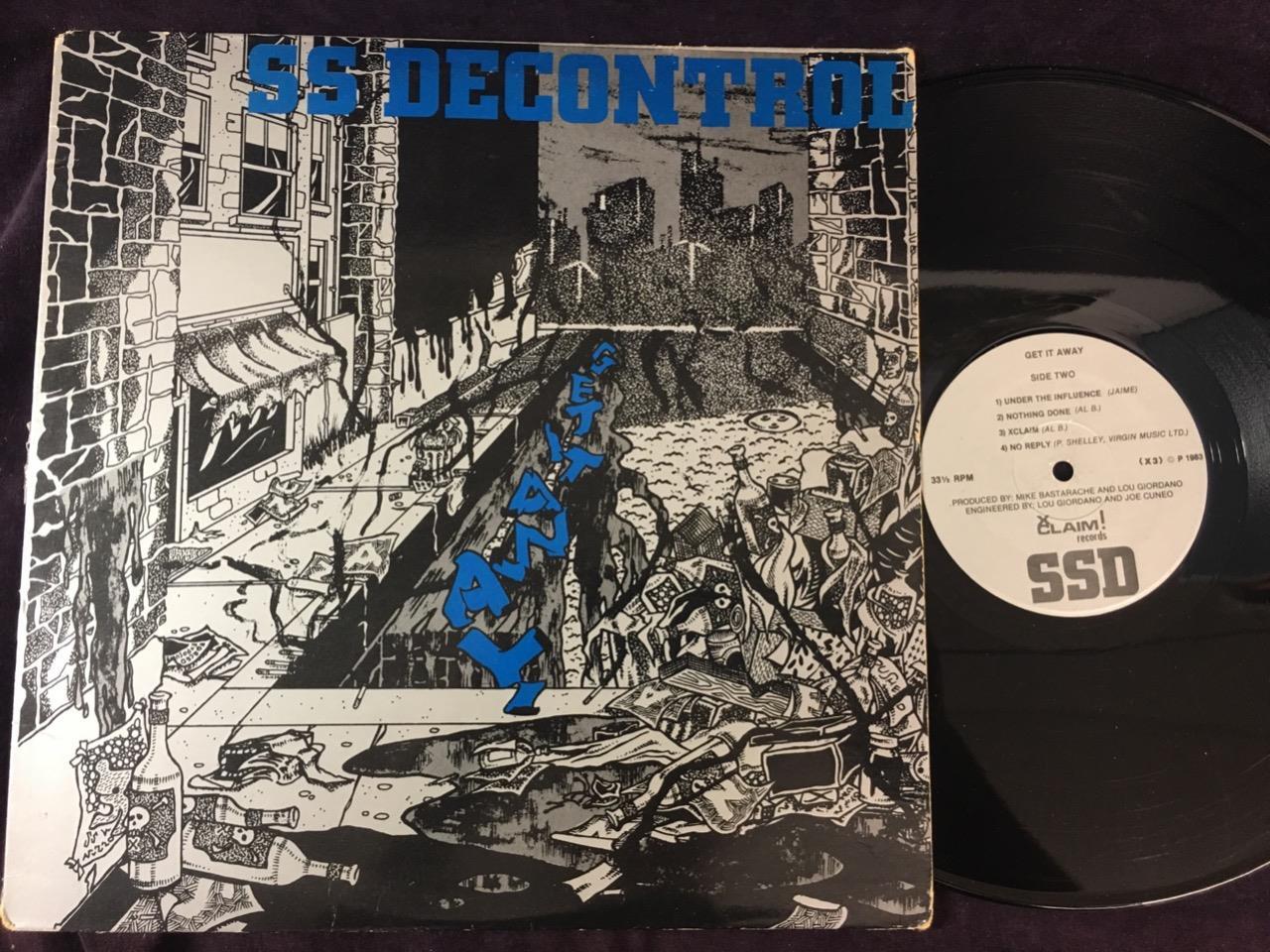 SS DECONTROL LP: Get It Away, OG 1983 XClaim Records