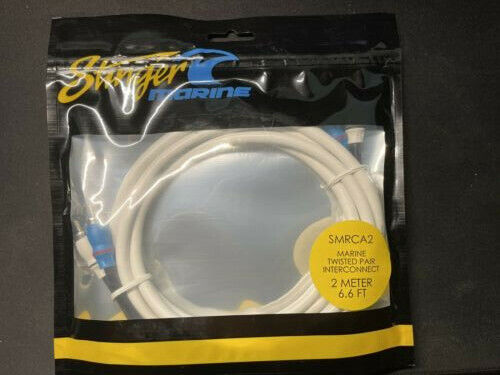 Stinger SMRCA2 2ch 6' Marine/Off-Road Waterproof RCA Interconnect Audio Cable - Picture 1 of 2