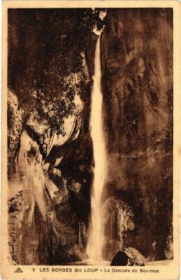 Old postcard Les Gorges du Loup-La Cascade de Gourmes (263743)