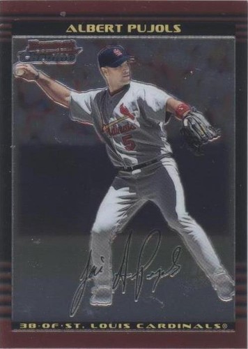 2001 Bowman Chrome Baseball Sealed (1) PACK From Box Albert Pujols