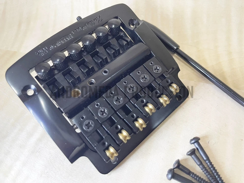 Genuine Kahler 7300 Series Hybrid Tremolo Guitar Bridge System Flat Mount Black - Image 4 of 4