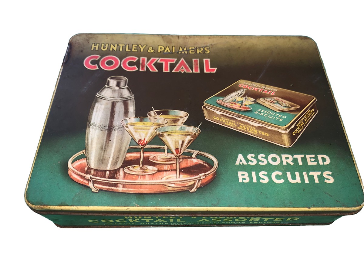 Huntley & Palmers Cocktail Assorted Biscuit Tin | eBay