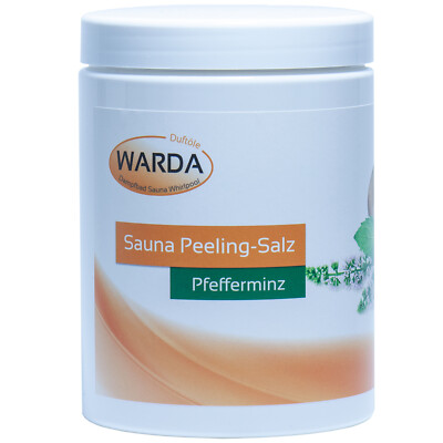 Warda Sauna Dusch und Peelingsalz, 1 Kilo Pfefferminz