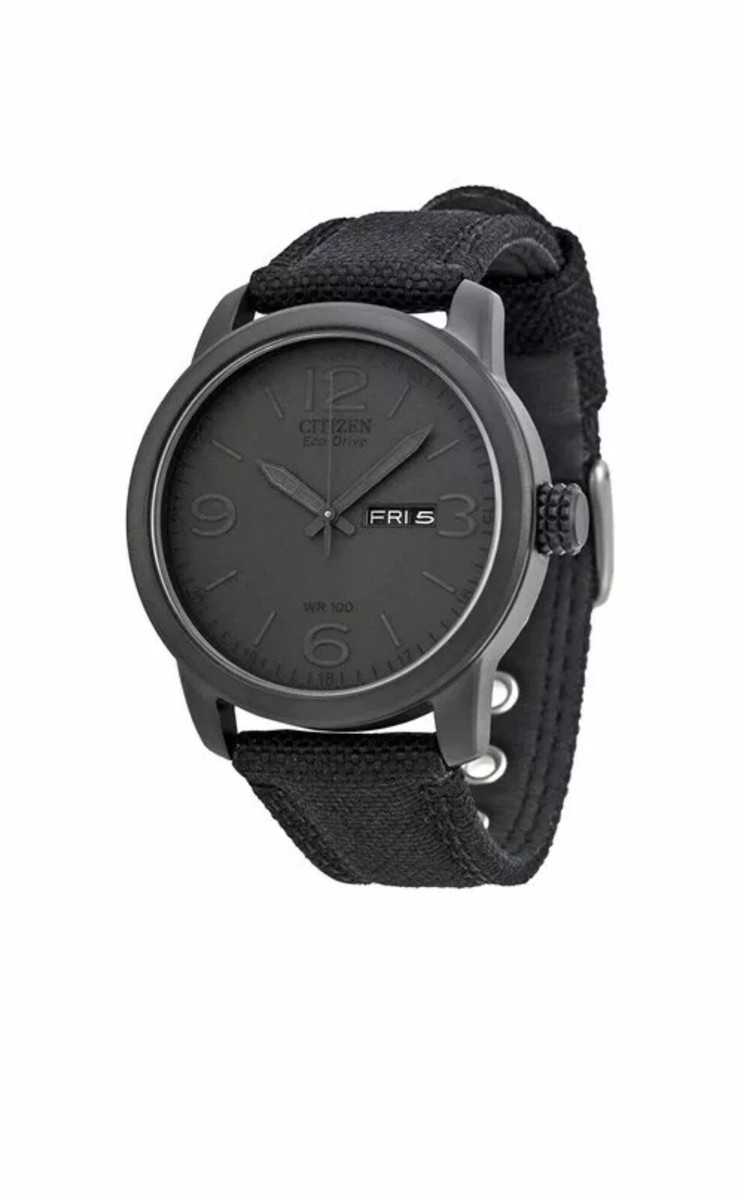 Citizen Men's Black Canvas Eco Drive Watch - BM8475-00F NEW | eBay