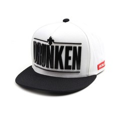 Unisex Mens Womens Rubber Drunken Premier Hip-hop Baseball Cap Snapback Hats