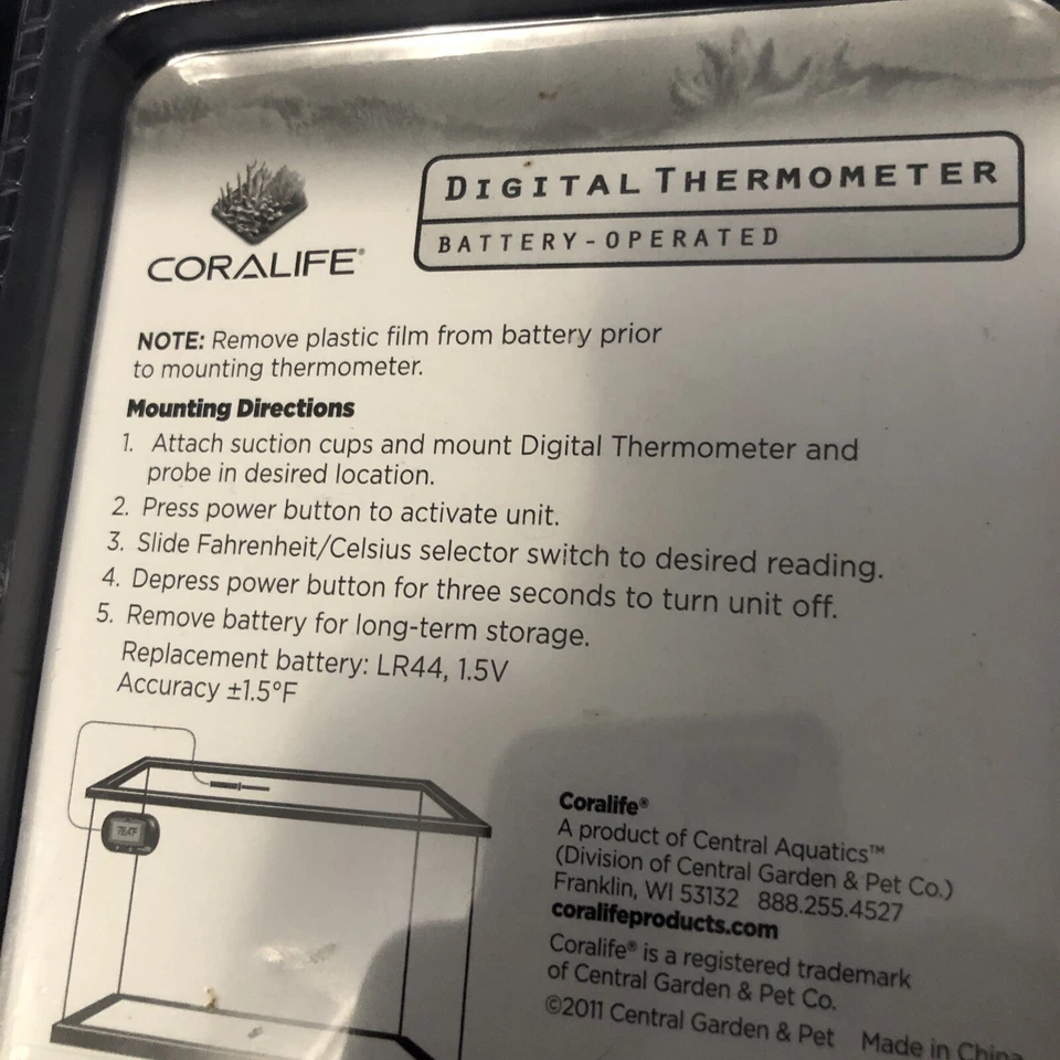 Coralife Digital Thermometer - Digital Thermometer  - Image 3 of 3