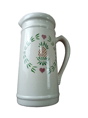 Santa Ana Crock Shop Ca. Country Farmhouse Cottage Stone Ware Pitcher